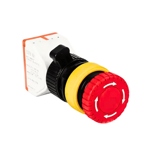 Emergency Stop Push Button Switch | Electrical Control Panel Rail Lid Mounted | ATEX IECEx Zone 1,2 Explosion-Protected
