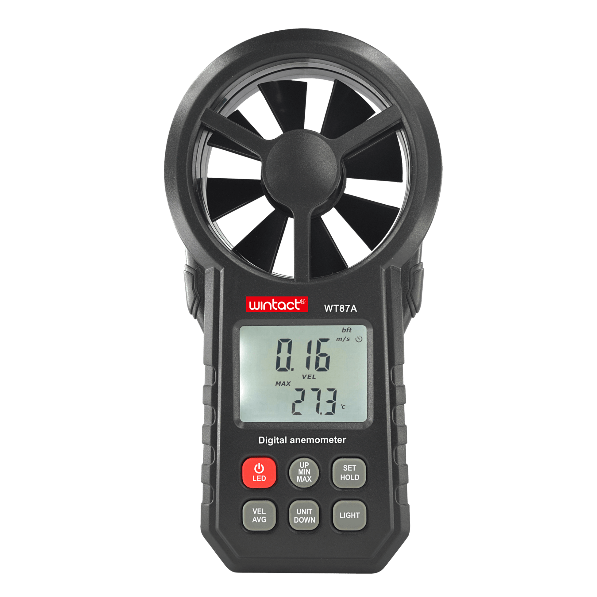  Digital Anemometer - Wind Speed Air Flow Instrument Monitor Device